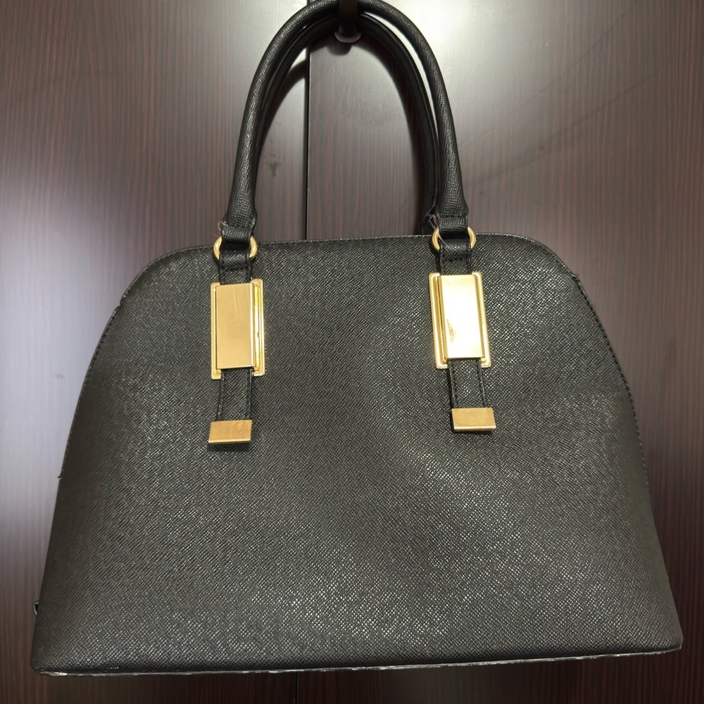 Aldo Black and Gold Tote Bag with Elegant Design